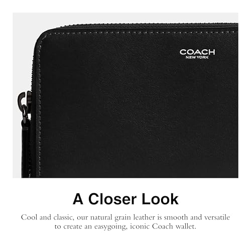 Coach Men's Accordion Wallet, Black, One Size4