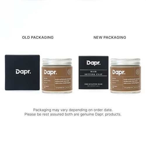 Dapr. Hair Setting Clay (100 grams) for Sculpted Hair | Medium Hold| | Matte Finish| |Adds Texture| - Image 4