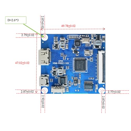 Image of TekGroAml 4 Inch 720x720 IPS Square Touch LCD Display, H /D Video Port | mini Touchscreen for PC Sensor Panel, DIY Dashboard and Embedded Projects