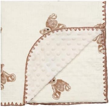 Baby Blanket Double Layer Cotton 40 x 40 Soft Receiving Blanket w...
