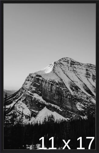 Frame It Easy 11 1/2 x 17 1/4 Satin Black Metal Frame (Ashford) 11.5x17.25 inches