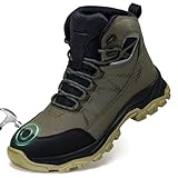 Indestructible Steel Toe Work Boots - Men's & Women's Comfortable, Breathable, High Top Safety Shoes - Non Slip, Lightweight, Waterproof Construction Boots -  Hogent