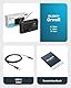 Tragbares Bluetooth DAB, DAB+ Radio | USB-C betrieben & wiederaufladbarer Akku | 12 Stunden Wiedergabe, LED-Display, Kopfhörerbuchse | Dual Alarm, FM, 40 Voreinstellungen | MAJORITY Orwell