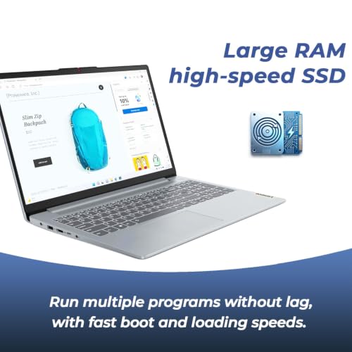 Image of Lenovo 15.6 inch FHD 8GB DDR5 RAM Business Laptop Computer, 2026 Edition, Intel N150 CPU, 128GB SSD, Microsoft Office 365 Included, Long Battery Life, Windows 11 for Work & School