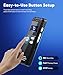 64GB Digital Voice Activated Recorder with Playback - 3072Kpbs HD Dual MIC Tape Voice Activated Recorder with Noise Reduction for Interviews/Meeting/Classes, 4608 Hours Audio Recording Device