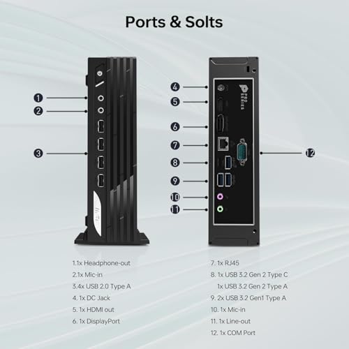 Image of msi PRO DP21 Mini Desktop Computer | 13th Gen Intel 4-Core Processor | 8GB RAM | 512GB SSD | 2-Monitor Support 4K | HDMI | RJ-45 | Wi-Fi | Wired Keyboard & Mouse | Windows 11 Pro | Black