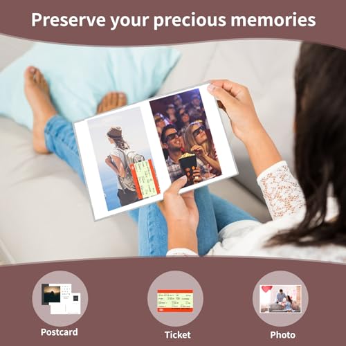 Vivinin 21XCB0001 2 Pack Photo Album 4X6, Linen Cover Photo Album, Small Photo Album Book thumb #3