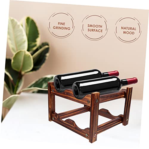 Soporte Decorativo para Botellas de Vino de Madera miniatura 2