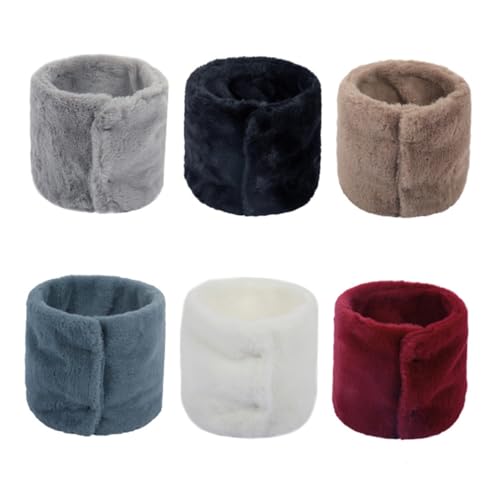 Ipetboom Solid Head Wrap Scarf for Women Men Winter Outdoor Neck Warmer Circle Collar