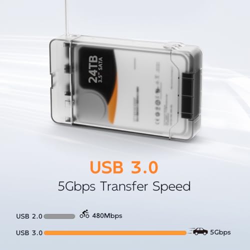Caja externa para disco duro SATA USB 3.0 2.5/3.5 pulgadas miniatura 3