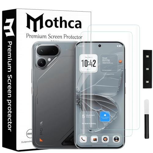 Image of Mothca Curved UV Tempered Glass Screen Protector for Tecno Pova Curve 2 5G | Transparent | Pack of 2 | Full Screen Coverage with UV Installation Kit