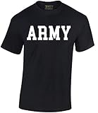 Awkward Styles Men's Army T-Shirt White Military Physical Training Shirt XL Black