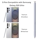 Galaxy S25 Ultra S Pen Replacement for Samsung Galaxy S25 Ultra Stylus Pen,S25 Ultra Pen Replacement for Samsung Galaxy S25 Ultra 5G 6.9 in All Versions S Pen,EJ-PS938BBEGUJ(Light Silver) - Image 2