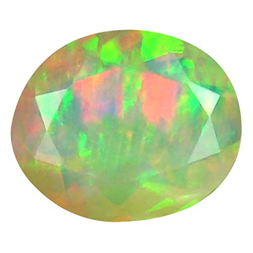 Opale arc-en-ciel Éthiopie 2.39 ct, loose gemme ovale 12x10mm non chauffée pour bague