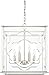 Capital Lighting 525681PN Aria Acrylic Panel Foyer Pendant, 8-Light 480 Total Watts, 22"H x 18"W, Polished Nickel