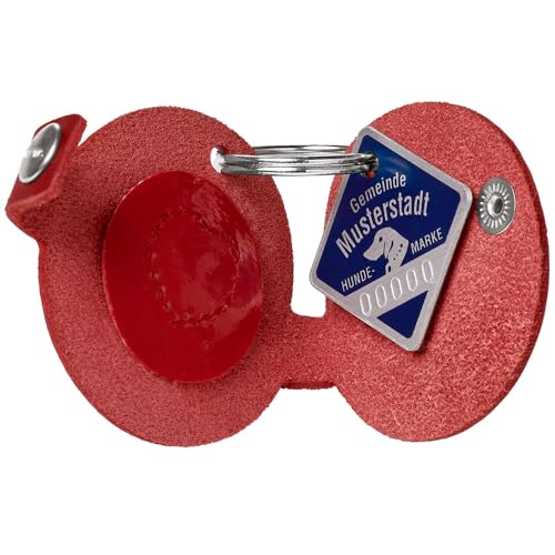 HUNTER Anhänger Hundemarken-Etui Love Farbe braun, Größe S