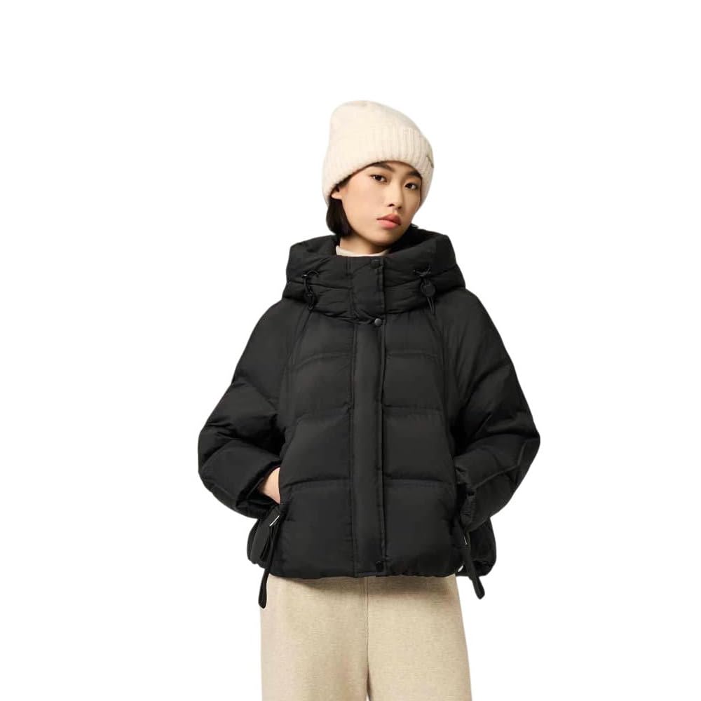 Doudoune courte d'hiver chaude avec capuche protectrice - 8