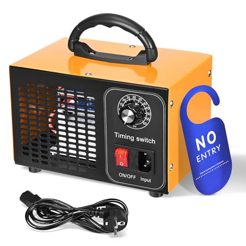 GJCrafts Generador de ozono de 60.000 mg/h, purificador de aire de ozono para coche con temporizador de hasta 60 min para el hogar, limpiador desinfectante de aire acondicionado GJCrafts Generador de ozono de 60.000 mg/h, purificador de aire de ozono para coche con temporizador de hasta 60 min para el hogar, limpiador desinfectante de aire acondicionado