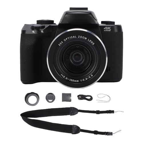 Akozon 4K 75MP Vlog JAtbVYt[htA3000mAh obe[A4 C`̃^b`XN[A20X wY[