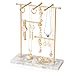 Produktbild Schmuckständer Schmuckhalter Schmuck-Organizer, Schmuckbaum mit Marmor Schmuckablage Schmuckaufbewahrung Display für Ketten, Ohrringe,Ringe,Halskette, Uhren und Armbänder