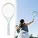 predolo Tennis Racket Featuring Comfortable Grip and Nylon Strings for Beach Practice, Green White