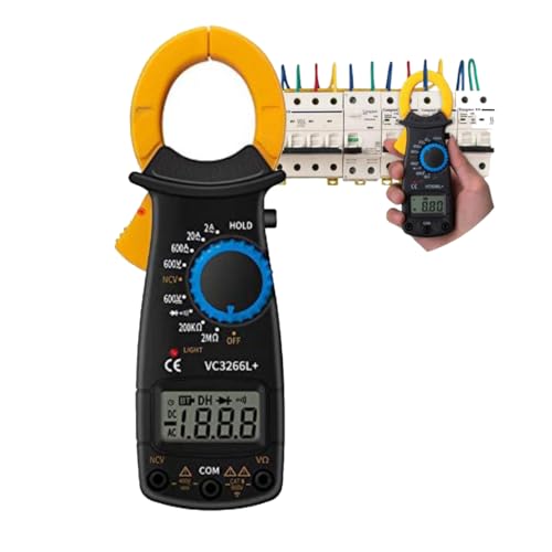 Alicate Amperímetro Digital Multímetro Mede Resistência Alternada e Tensão de Corrente Contínua Díod