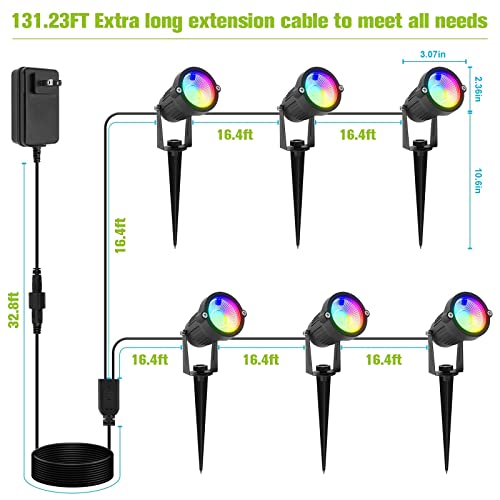 Volisun 10Pack, Outdoor Spotlights Low Voltage Landscape Lighting #TOP6