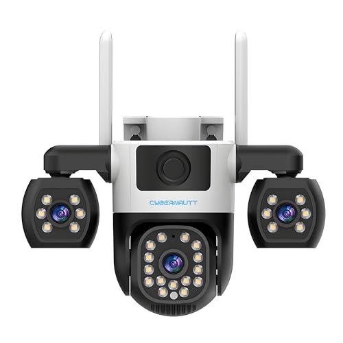 Image of XUGA K9R 9MP 3 Lens 4G Sim PTZ Outdoor CCTV Camera | Ideal for home, gym, or farm. Supports Airtel 4G SIM. Features 360-degree three-side view, night vision, and motion alarm.