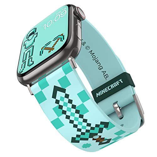 Minecraft: Iconic Correa de reloj Smartwatch - Con licencia oficial, compatible con todos los...