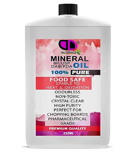250 ml adequado para envios postais, óleo mineral puro adequado para alimentos de primeira qualidade, óleo para tábuas de cortar, tábuas de cortar, bancadas, blocos de açougueiro, bancadas de madeira,