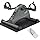 LUBBYGIM Mini Exercise Bike, Under Desk Bike Pedal Exerciser for Seniors & Physical Therapy, Electric Motorized Foot Pedal Ma