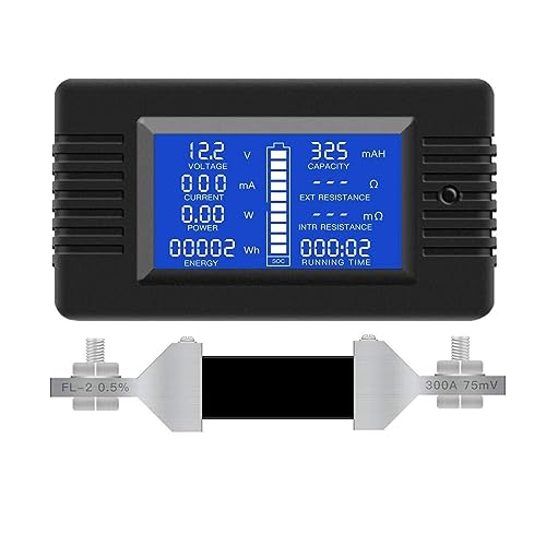 Voltmètre Ampèremètre DC 200V 300A testeur capacité électricité tension pour batterie de voiture
