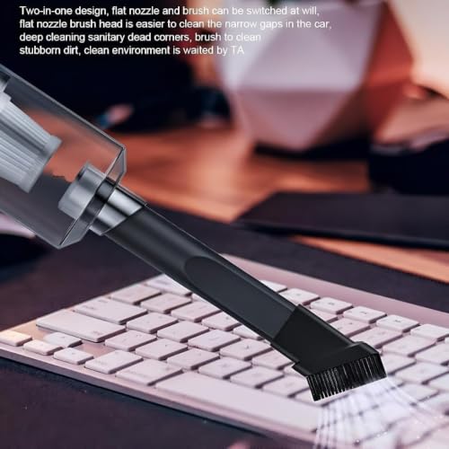 Image of Mini Vacuum Cleaner for Electronics - USB Rechargeable Portable Handheld Dust Remover with Strong Suction for Keyboard, Camera, Stove, Microwave, Laptop, Makeup Bag & Small Spaces