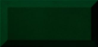 Metro Bottle Green Ceramic Wall Bathroom Tile Subway Brick Effect 100mm x 200mm Bevelled Edge Kitchen Tiles Gloss Finish 1m2 Box of 50