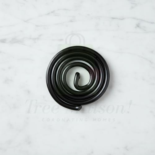 Image of Vastu Black Coil Round Anti-Clockwise Spring for North, North East Direction Used to Enhance the Energy of Water Element |Size- 2.5cm Approx (Pack of 9)