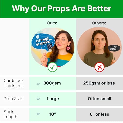 Office Party Photo Booth Props Set – Fun Work Celebration Decorations for Corporate Events, Team Parties, and Office Gatherings - Image 6