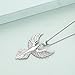 LQXY 925 Sterling Silver Phoenix Necklace, Rise From the Ashes Firebird Pendant Necklace for Women