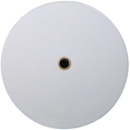 Knitted Elastic Band 1 50 Yards, Braided Stretch Strap Cord Roll for Sewing and Crafting,(1 Inch x 50 Yard, White)