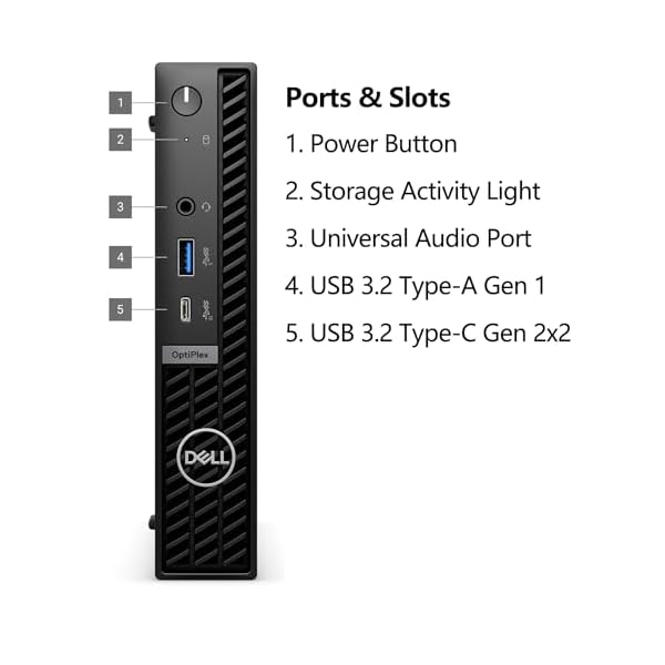 Dell OptiPlex 7020 MFF 7000 Series Micro Form Factor Mini Business Desktop Computer, 14th Gen Intel 20-Core i7-14700T up to 5.2GHz, 64GB DDR5 RAM, 1TB PCIe SSD, WiFi 6E, RJ-45, Windows 11 Pro - Image 5