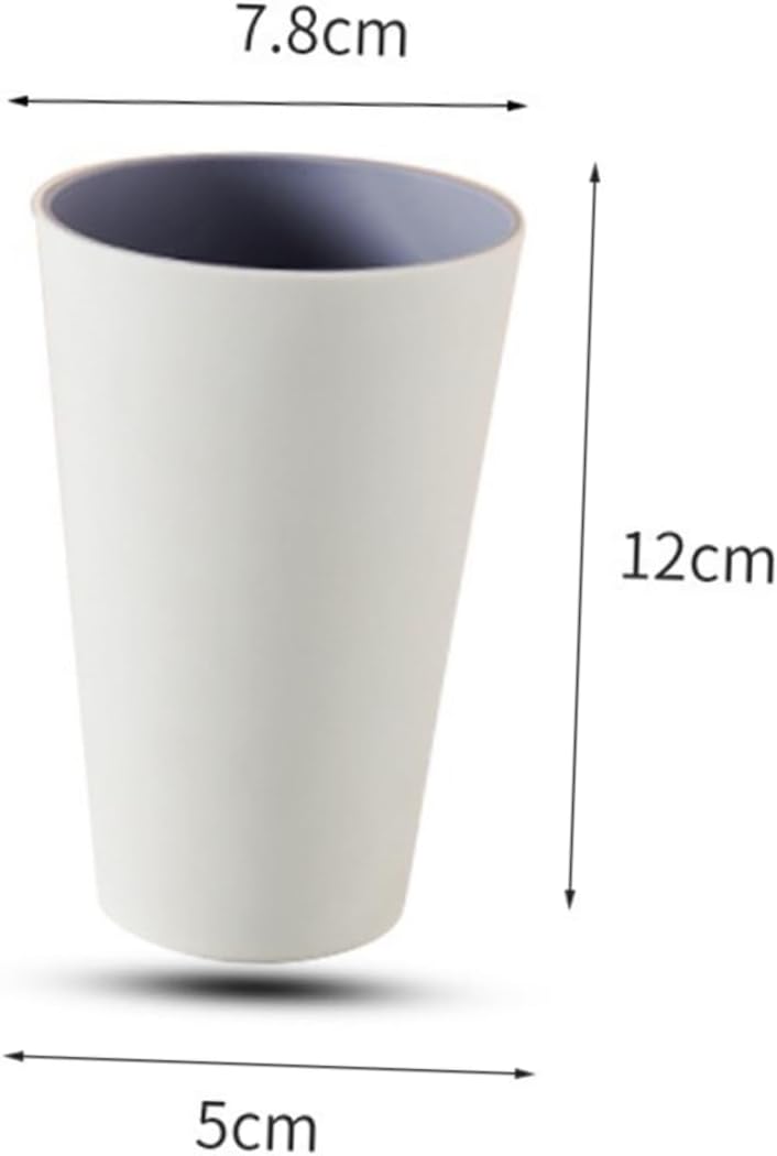 PRETYZOOM 2pcs Simple Bathroom Mouthwash Cup White Toothbrush Tumbler Elegant Family Cup Holder