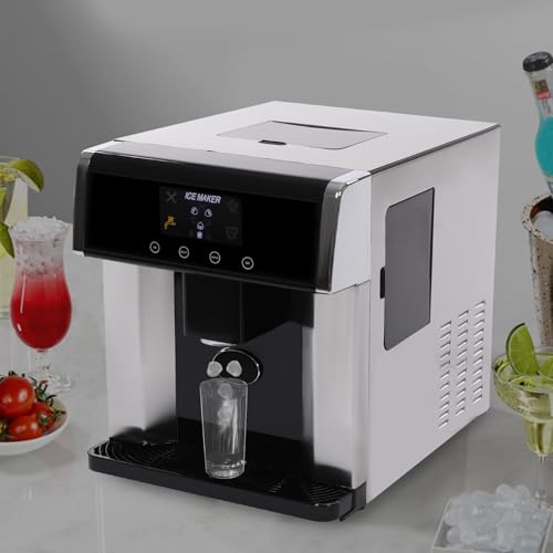 Máquina Portátil 2-en-1 para Fabricar Hielo con Pantalla Táctil miniatura 5