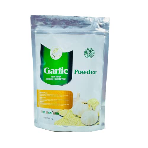 SVATV Ajo En Polvo | Garlic Powder | Allium Sativum | Para Aromatizar | Mientras Prepara Chutneys | Guisos | Aderezos Para Ensaladas | Espolvorear Ajo En Polvo Como Condimento | 227g Cover
