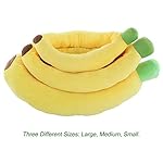 SILICUTE Banana Pet Bed - Snuggle Up in Style! Cute & Cozy Plush Pet Bed for Small Dogs/Cats - Image 5