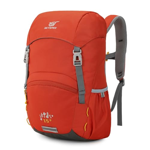 SKYSPER Wanderrucksack Kinder Kinderrucksack 15L Leichter Komfortabler...