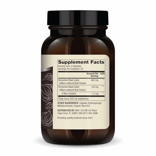Dr. Mercola Fermented Black Garlic - Antioxidant Supplement - for Immune, Cellular & Heart Health Support - Includes S-Allyl-Cysteine - Non-GMO, Gluten-Free & Soy-Free - 60 Capsules (30 Servings) - Image 3