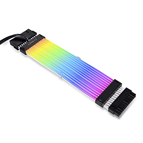 Image of Lian Li Strimer Plus V2 24 Pin (PW24-PV2) RGB Power Extension Cable Bundle for Motherboard