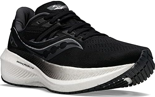 Saucony womens Triumph 20 Running Shoe, Black/White, 6.5 US | Image 4