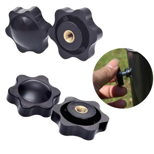 Sterngriffmutter M5, Innengewinde Klemmknopf, Rändelmutter, M5 Klemmmutter, Sternkopf Klemmknopf, Rändelknopf, Rändelgriffmuttern, Sternform Kopf Klemmmutter, Für Mechanische, Industrie, 10 Stück