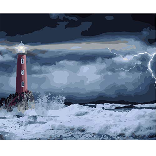 Sici DIY Vorgedruckt Leinwand-Ölgemälde Geschenk für Erwachsene Kinder Malen Nach Zahlen Kits Home Haus Dekor Cover