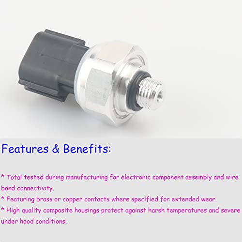 A/C Pressure Sensor Switch 92136-1Fa0A, 921361Fa0A Compatible With Infiniti G35 M35, Nissan Altima Frontier Maxima Sentra Pathfinder Juke Murano Quest Rogue Versa Xterra 92136-3Z600, 92136-6J010 #TOP2